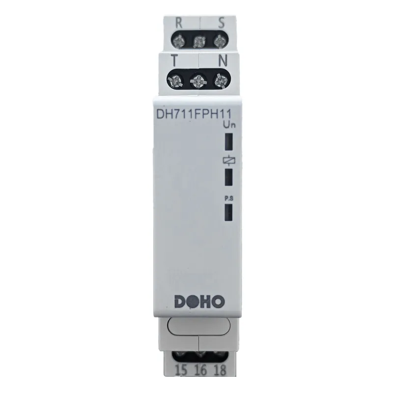Реле контроля напряжения, чередования фаз и обрыва фазы (3-фазное, 4-проводное) DH711FPH11