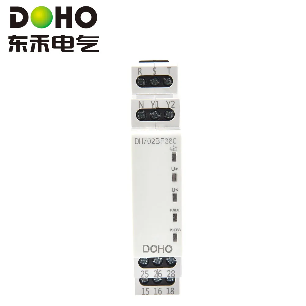 Универсальное реле контроля напряжения (3-фазное, 3-/4-проводное) DH702BF380