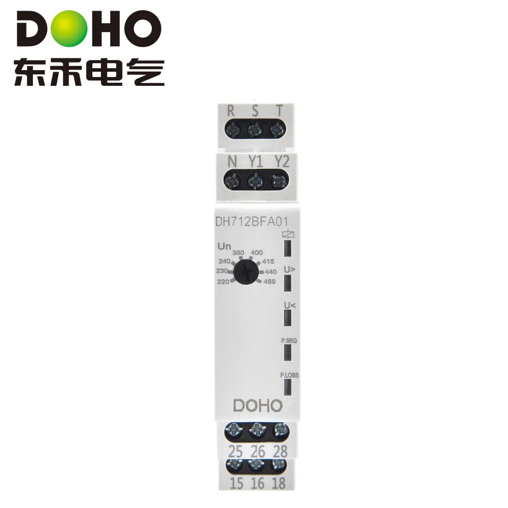 Универсальное реле контроля напряжения (3-фазное, 3-/4-проводное) DH712BFA01