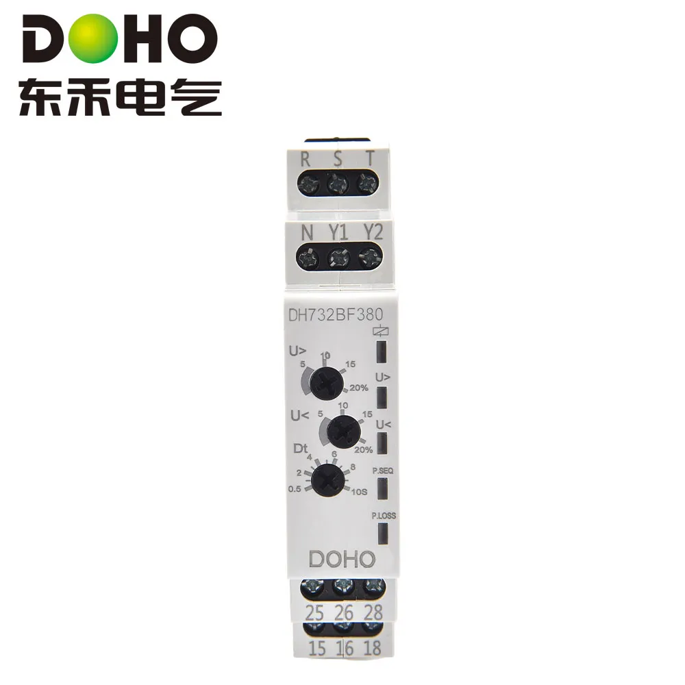 Универсальное реле контроля напряжения (3-фазное, 3-/4-проводное) DH712BFA01