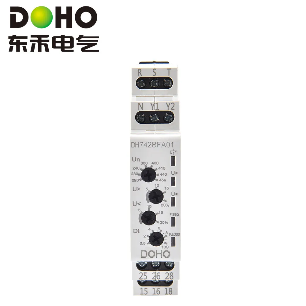 Универсальное реле контроля напряжения (3-фазное, 3-/4-проводное) DH742BFA01