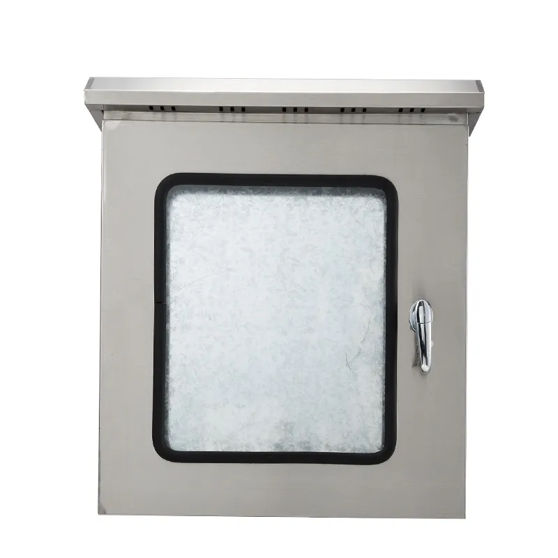 Наружный распределительный щит из нержавеющей стали с двойной дверцей