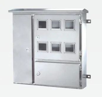 Наружный однофазный щит электросчетчиков из нержавеющей стали