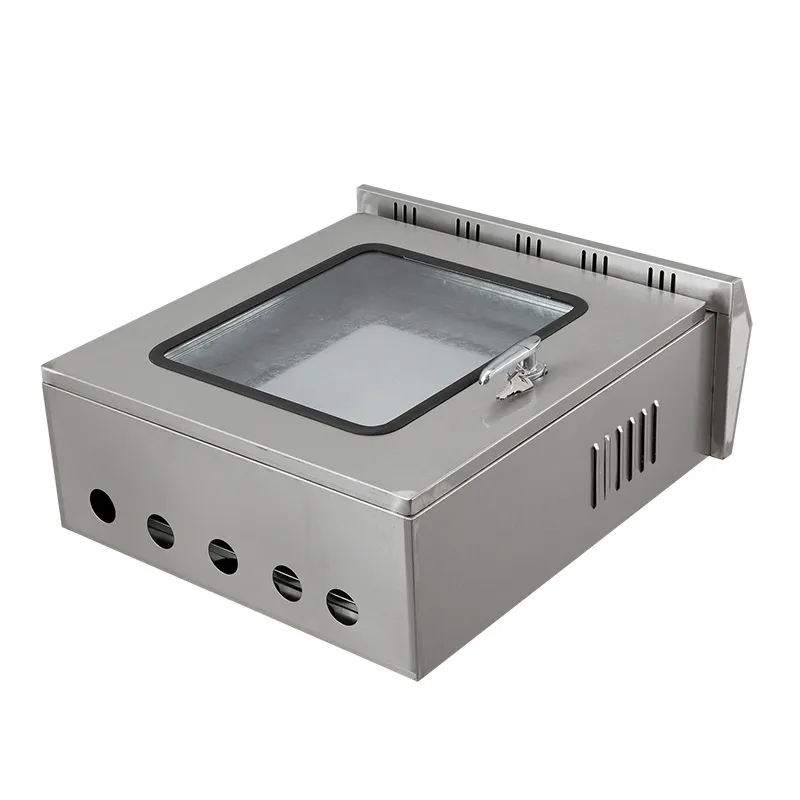 Наружный распределительный щит из нержавеющей стали с двойной дверцей