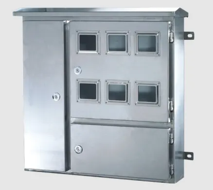 Наружный однофазный щит электросчетчиков из нержавеющей стали