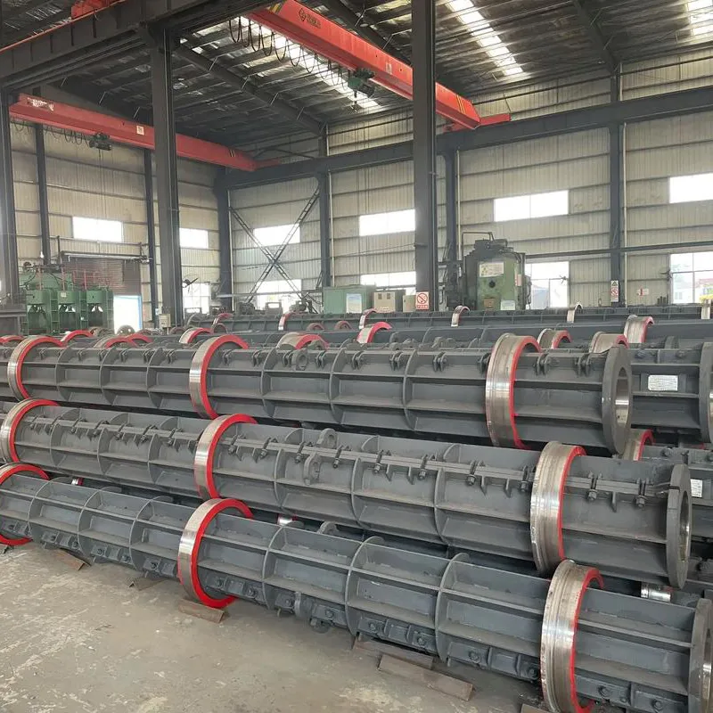 Кольцевая стальная форма для изготовления предварительно напряженных железобетонных опор