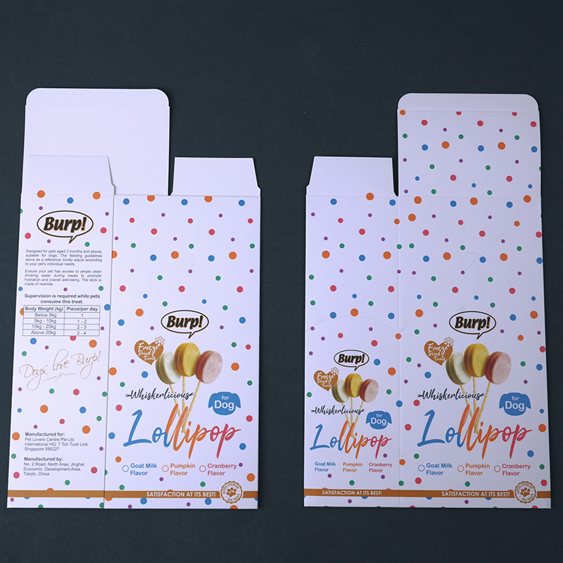 Картонная коробка для леденцов на палочке