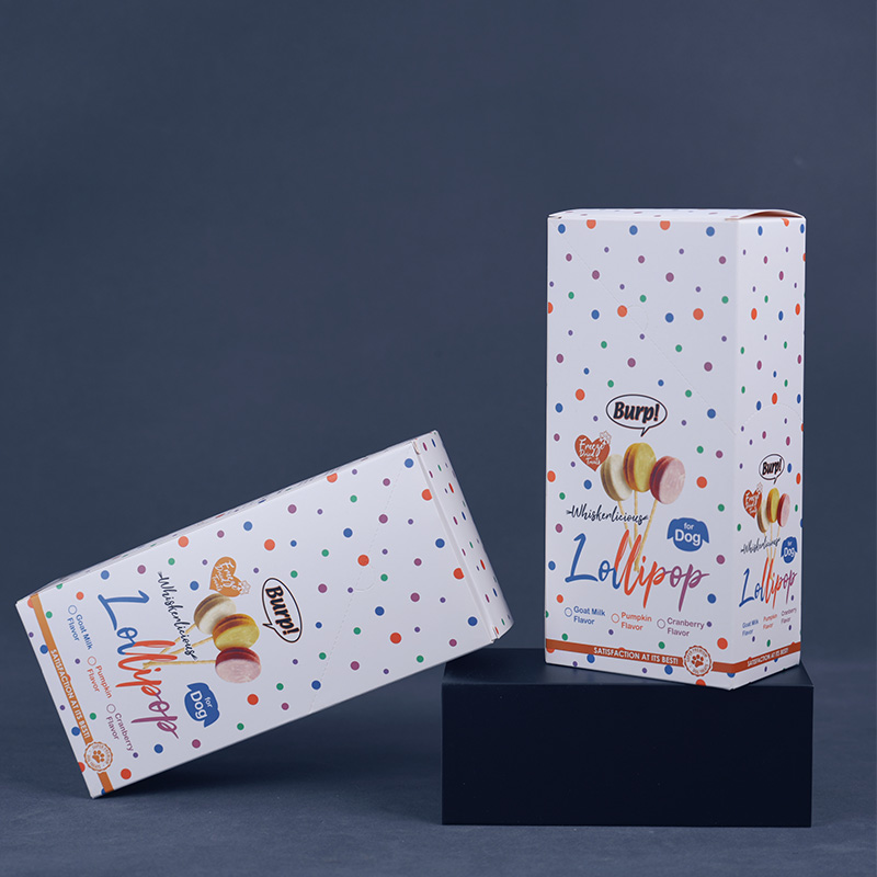 Картонная коробка для леденцов на палочке