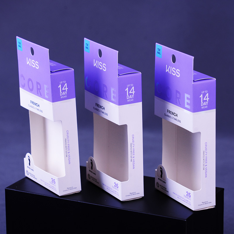 Цветная картонная коробка для косметики