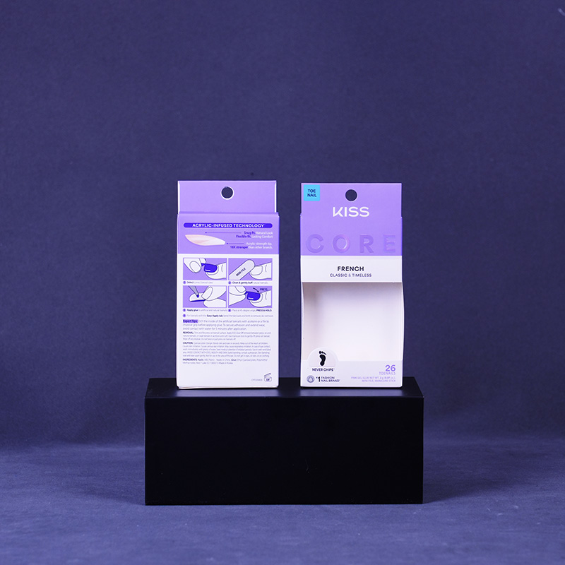 Цветная картонная коробка для косметики