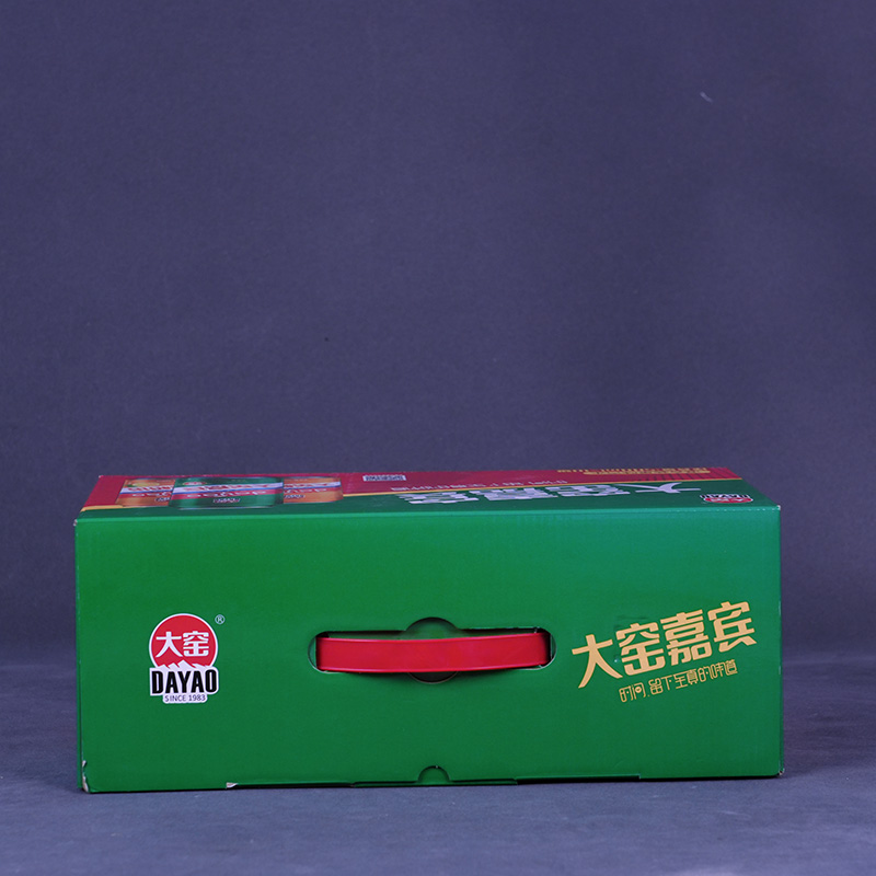 Цветной картонный ящик для напитков