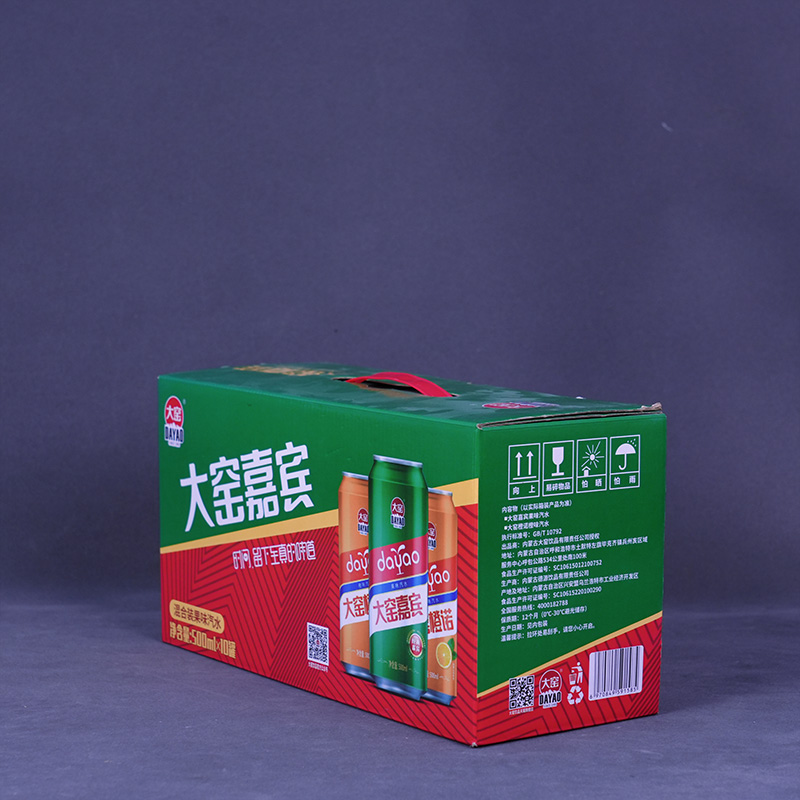 Цветной картонный ящик для напитков (5)