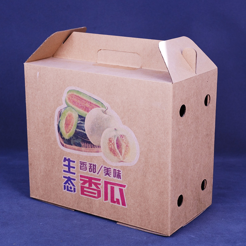 Экологичная подарочная коробка с ручкой для мускусной дыни