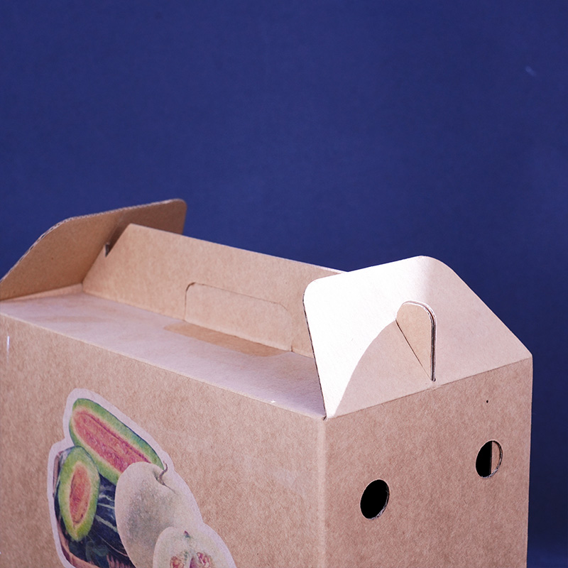 Экологичная подарочная коробка с ручкой для мускусной дыни