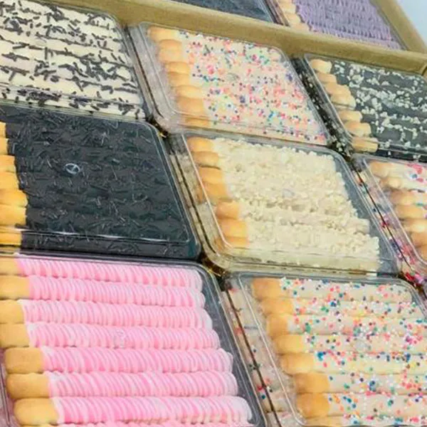 Машина для покрытия пальчикового печенья