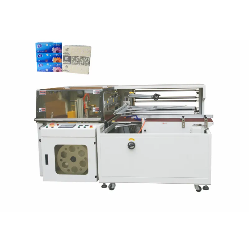 OK-400B Полностью автоматическая машина для термоусадочной групповой упаковки коробочных салфеток