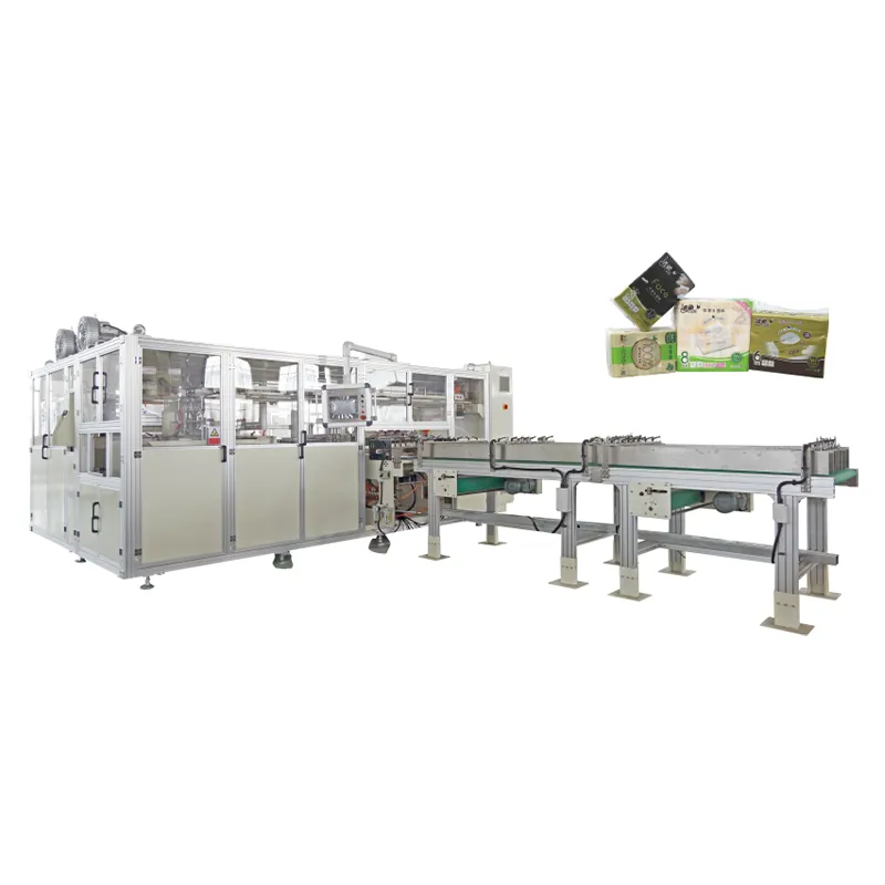 OK-902E Высокоскоростная машина для групповой упаковки пачек лицевых салфеток