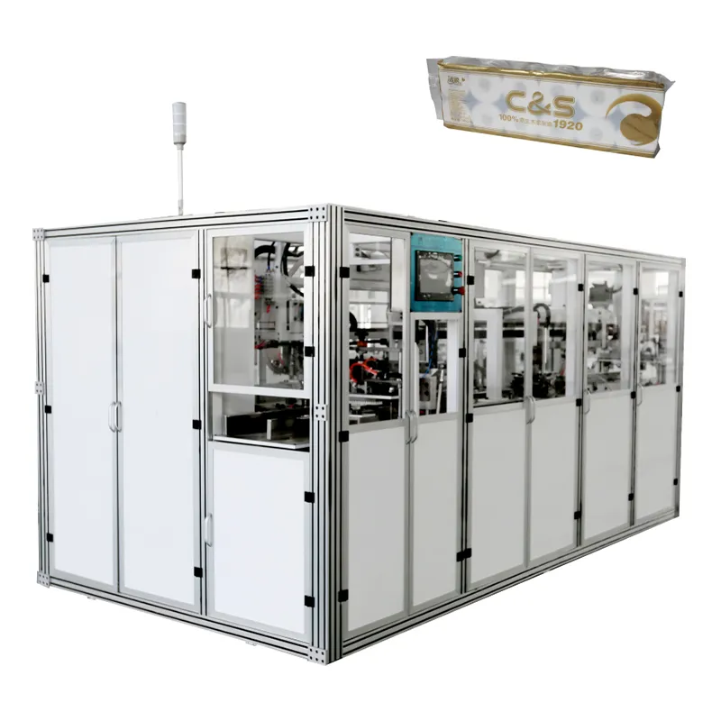 OK-903A Машина для групповой упаковки рулонов туалетной бумаги