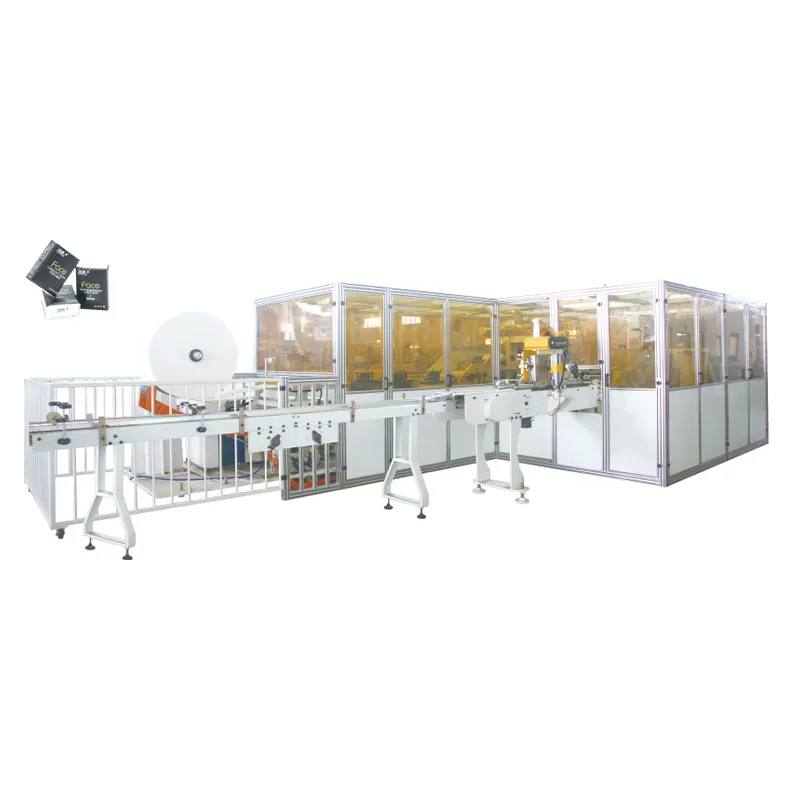 Двухлинейная высокоскоростная производственная линия для носовых платков OK-250