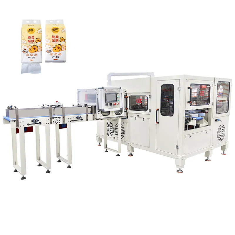 Модель OK-960 Упаковочная машина для салфеток с нижней вытяжкой