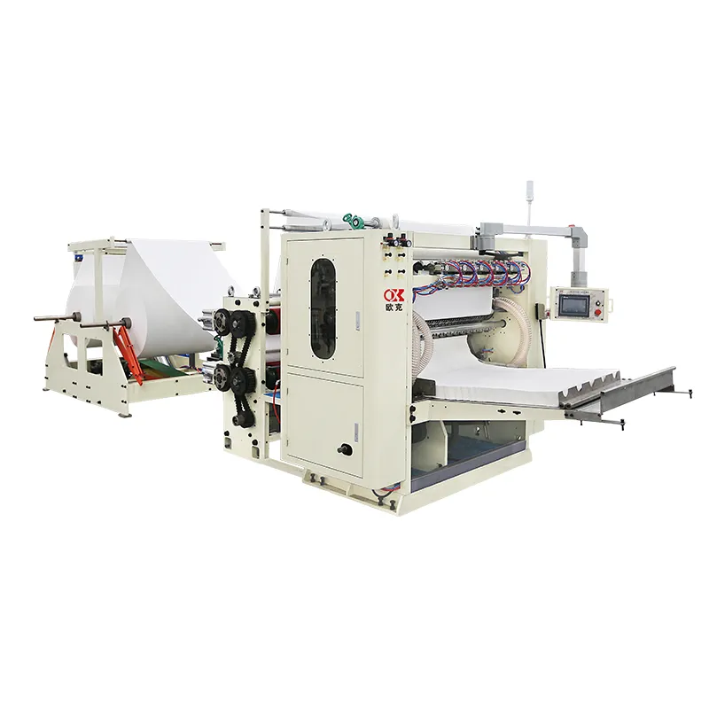 Полуавтоматическая машина для складывания лицевых салфеток