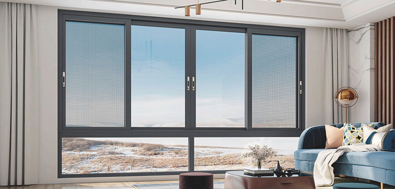 Серия Айцзя-110 шестирельсовое раздвижное окно с терморазрывом