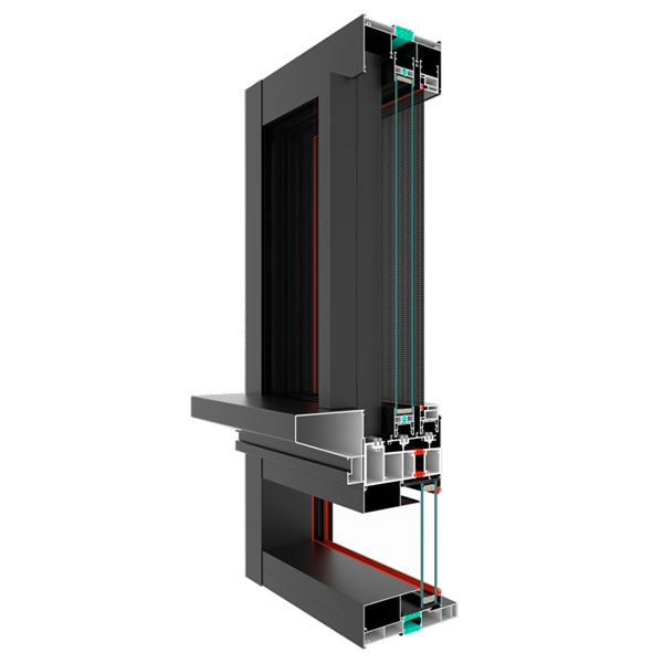 Серия Панорамный вид-135 шестирельсовое панорамное окно