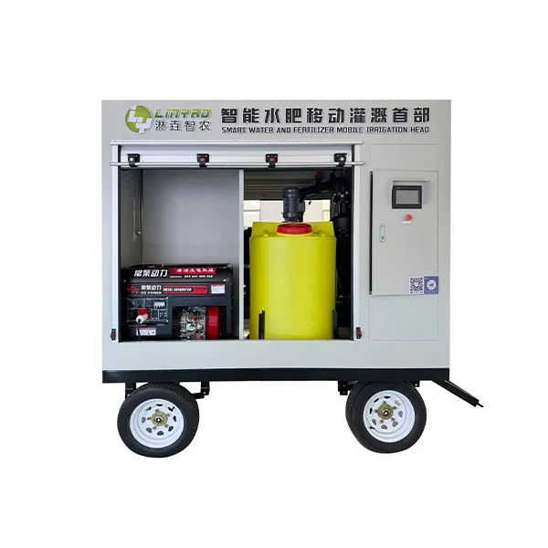 Интеллектуальная передвижная головная часть для орошения и внесения удобрений