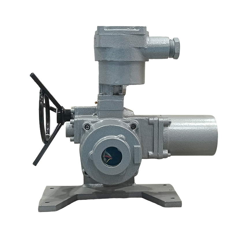 Неполноповоротные электроприводы обычного взрывозащищённого типа на опорной платформе с рычажной передачей