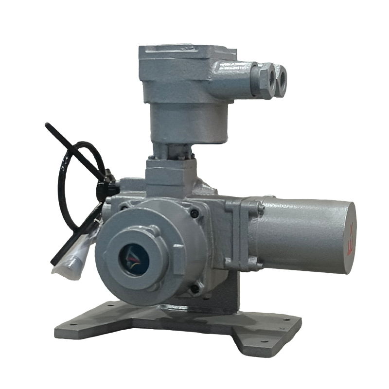 Неполноповоротные электроприводы обычного взрывозащищённого типа на опорной платформе с рычажной передачей