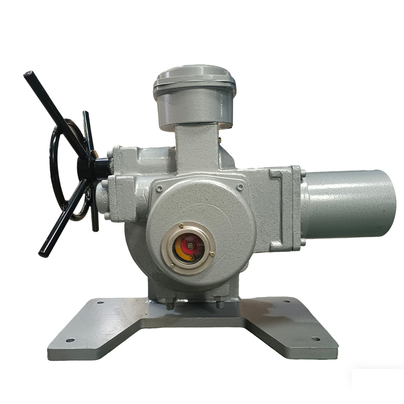 Неполноповоротные электроприводы обычного типа на опорной платформе с рычажной передачей