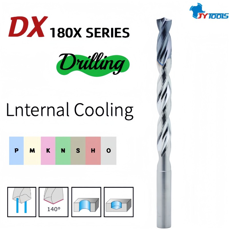 Высокопроизводительное сверло с внутренним охлаждением для масляных отверстий – DX180X