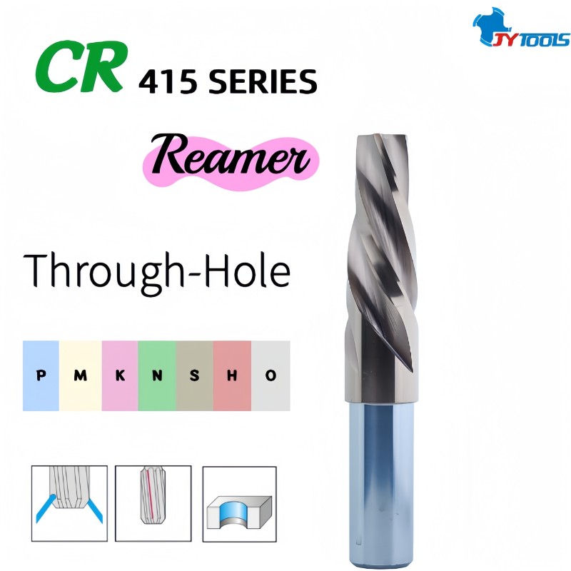 Высокоспиральная твердосплавная развертка для сквозных отверстий – CR415