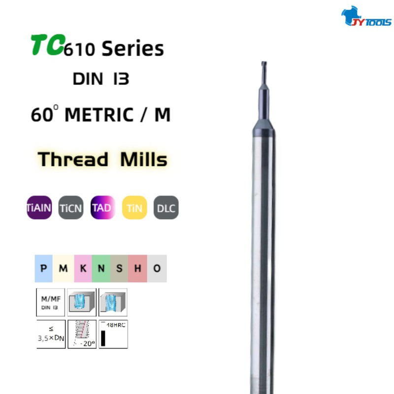 Миниатюрная метрическая резьбовая фреза – TC610