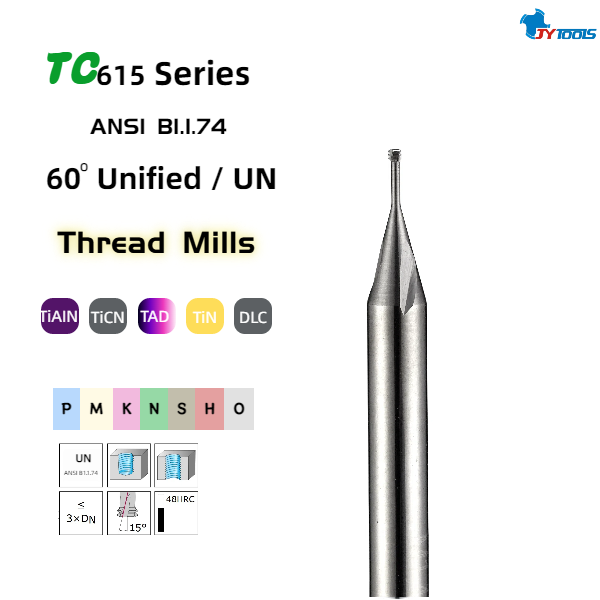 Миниатюрная резьбовая фреза (американский стандарт) – TC615