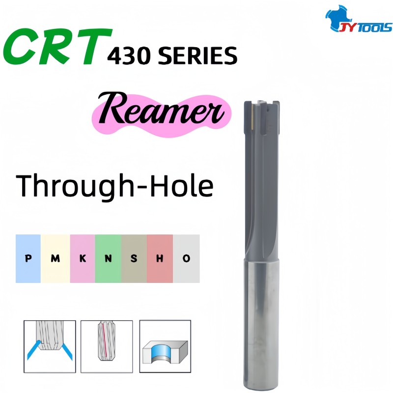 Развертка для глубоких отверстий с припаянными твердосплавными пластинами – CRT430