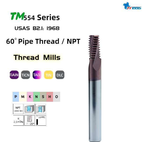 Резьбовая фреза для конической трубной резьбы (американский стандарт) – TM559
