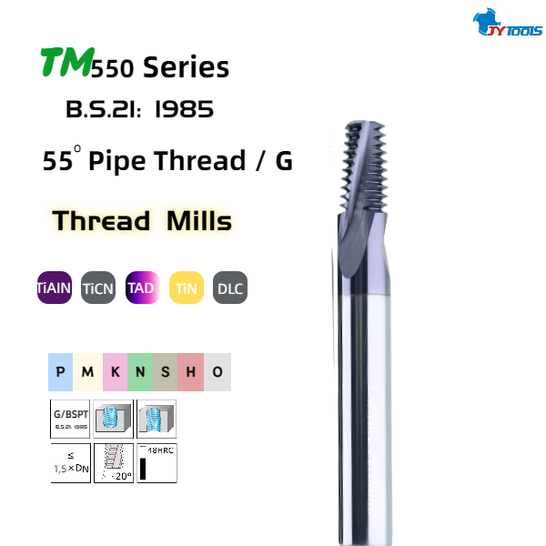 Резьбовая фреза для трубной резьбы (британский стандарт) – TM550