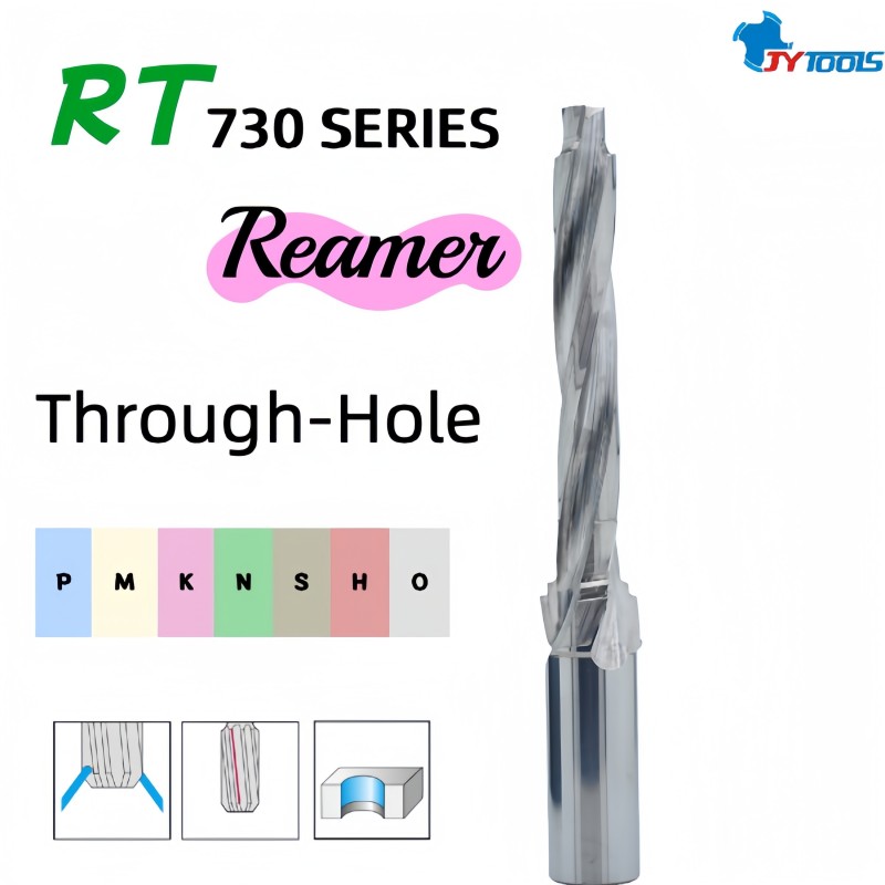 Удлиненная твердосплавная развертка со спиральной канавкой для сквозных отверстий – RT730