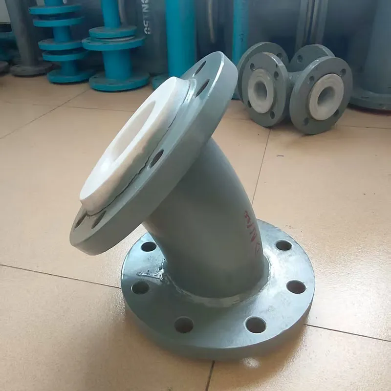 Отводы стальные с футеровкой PTFE 45°