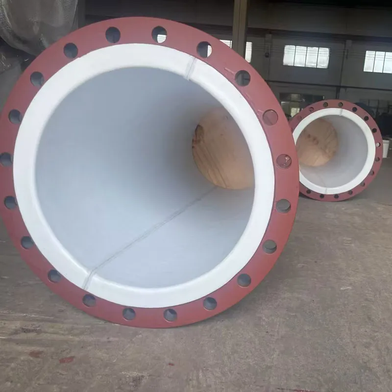 Трубопроводы стальные с футеровкой PTFE (листовые прямые трубы)