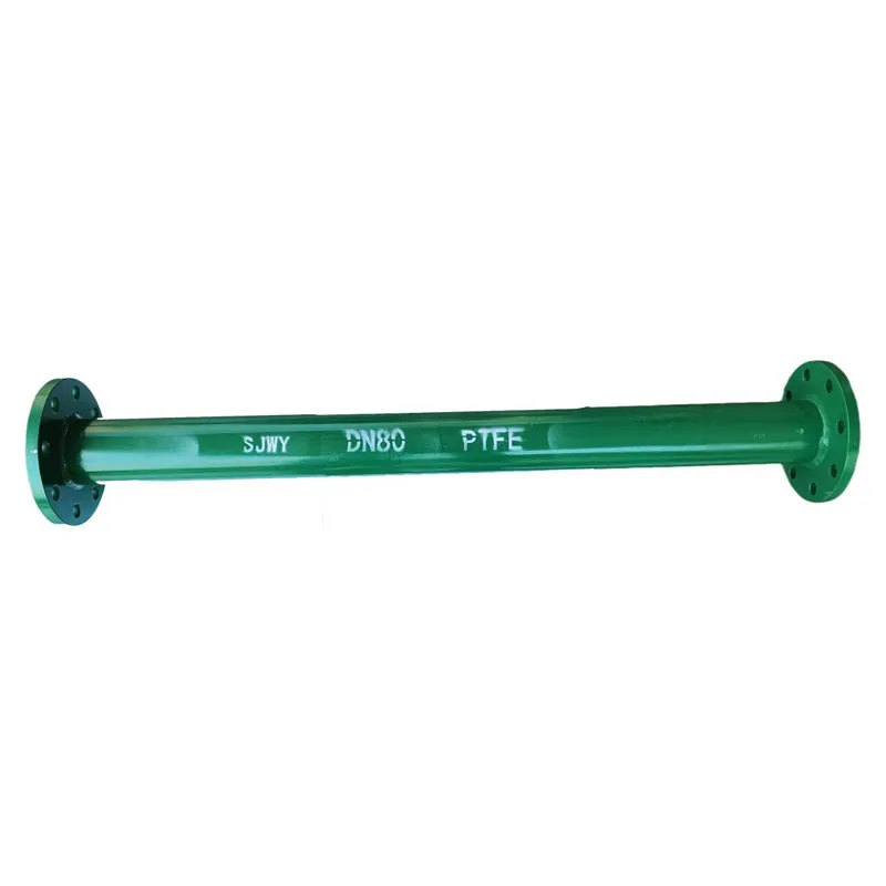 Трубопроводы стальные с футеровкой PTFE (прессованные прямые трубы)