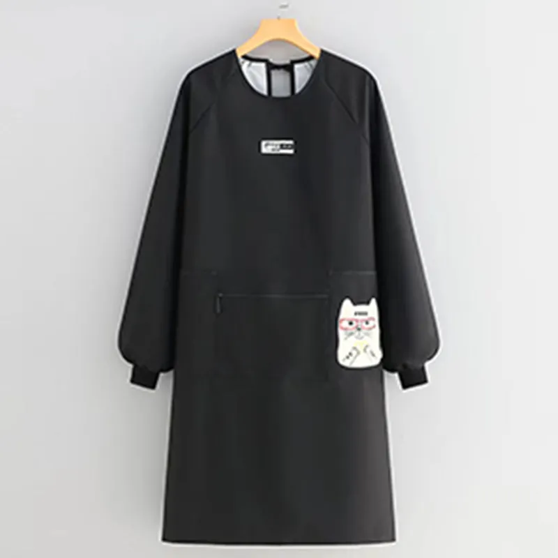 Цзяцили Модный детский кот водонепроницаемый передник с длинными рукавами для общественного питания и кухни защита от масла и грязи возможность нанесения логотипа 8756