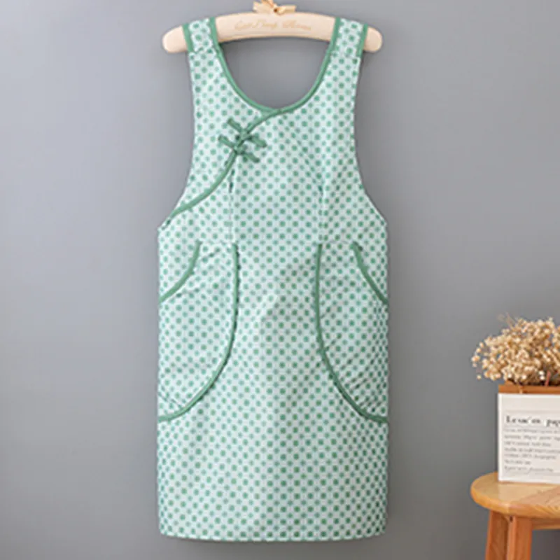 Цзяцили Стильный жилет-фартук с четырехлистным клевером для приготовления пищи и домашней работы водонепроницаемый защита от масла и грязи без рукавов 6337