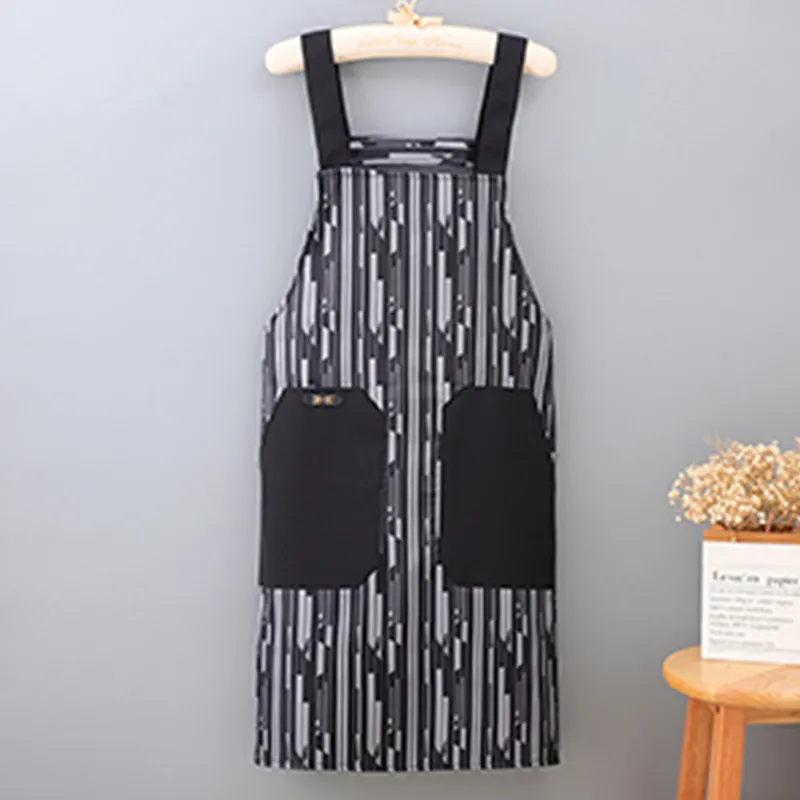 Цзяцили Модный минималистичный водонепроницаемый дышащий фартук в полоску для кухни износостойкий защита от масла и грязи унисекс 6369