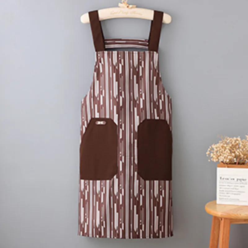 Цзяцили Модный минималистичный водонепроницаемый дышащий фартук в полоску для кухни износостойкий защита от масла и грязи унисекс 6369