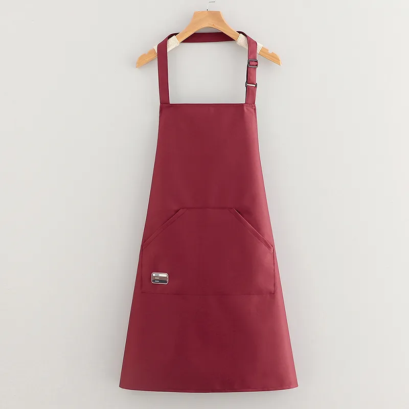 Цзяцили Однотонный регулируемый водонепроницаемый нагрудный фартук для домашнего приготовления пищи защита от масла и грязи устойчивый к загрязнениям 6701