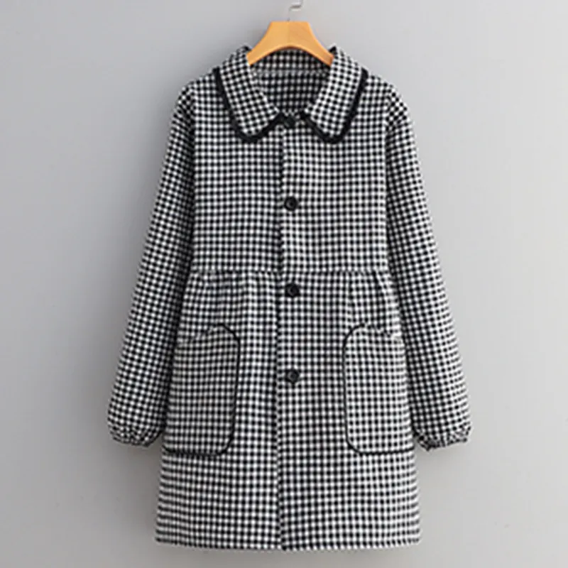 Цзяцили Изящный клетчатый плательный фартук домашный с длинными рукавами для кухни и приготовления пищи ношение поверх одежды защита от пыли и грязи 3731