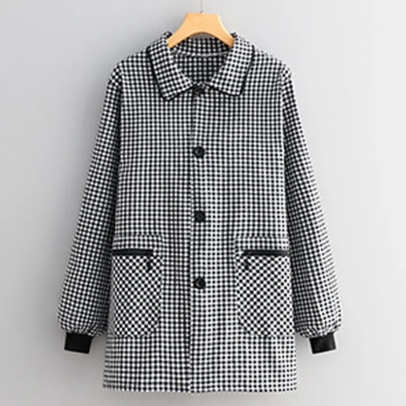 Цзяцили Модный хлопковый фартук домашный с длинными рукавами с отложным воротником для домашнего приготовления пищи защита от пыли и грязи устойчивый к загрязнениям рабочая одежда 3722