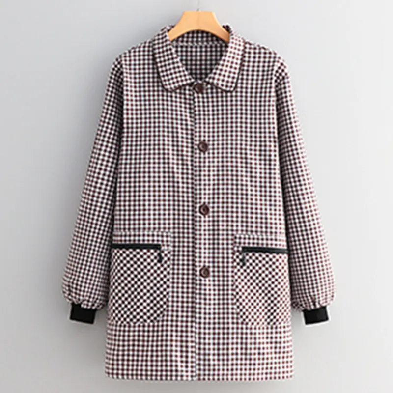 Цзяцили Модный хлопковый фартук домашный с длинными рукавами с отложным воротником для домашнего приготовления пищи защита от пыли и грязи устойчивый к загрязнениям рабочая одежда 3722